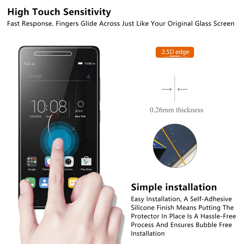 Закаленное стекло для Lenovo Vibe Z2 S1 P2 P1M P1 Защитная пленка S90 S850 S60 P780 P70 Phab2 Plus защитное