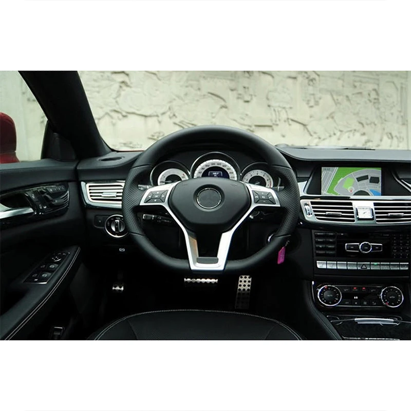 Brake Foot Pedals Pad Stickers For Mercedes-Benz W176 W245 W246 W251 W164 W166 X164 X166 C177 X156 A B CLA GLA ML GL R Class
