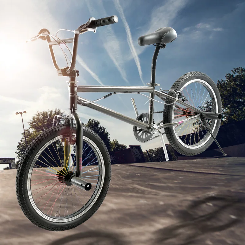 New genuine 20-inch BMX show bike fancy small-wheeled mountain bike street bike stunt bicycle extreme Russian package