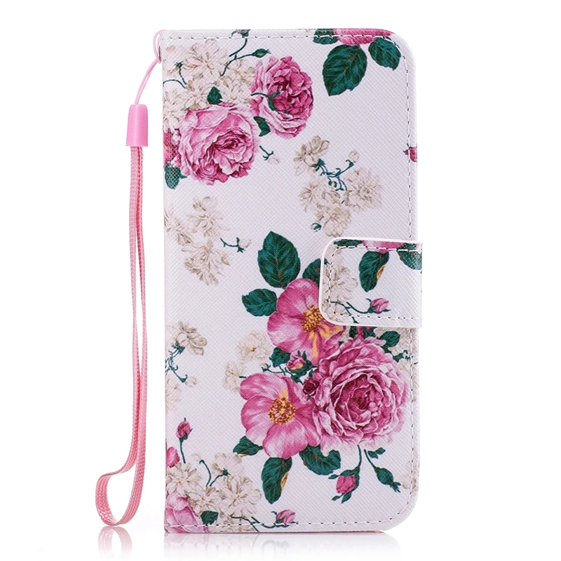 Кожаный чехол-книжка с рисунком Совы и цветов, мягкий чехол для samsung Galaxy S3 S4 S5 Neo mini S6 S7 edge S8 S9 Plus - Цвет: PinkRose