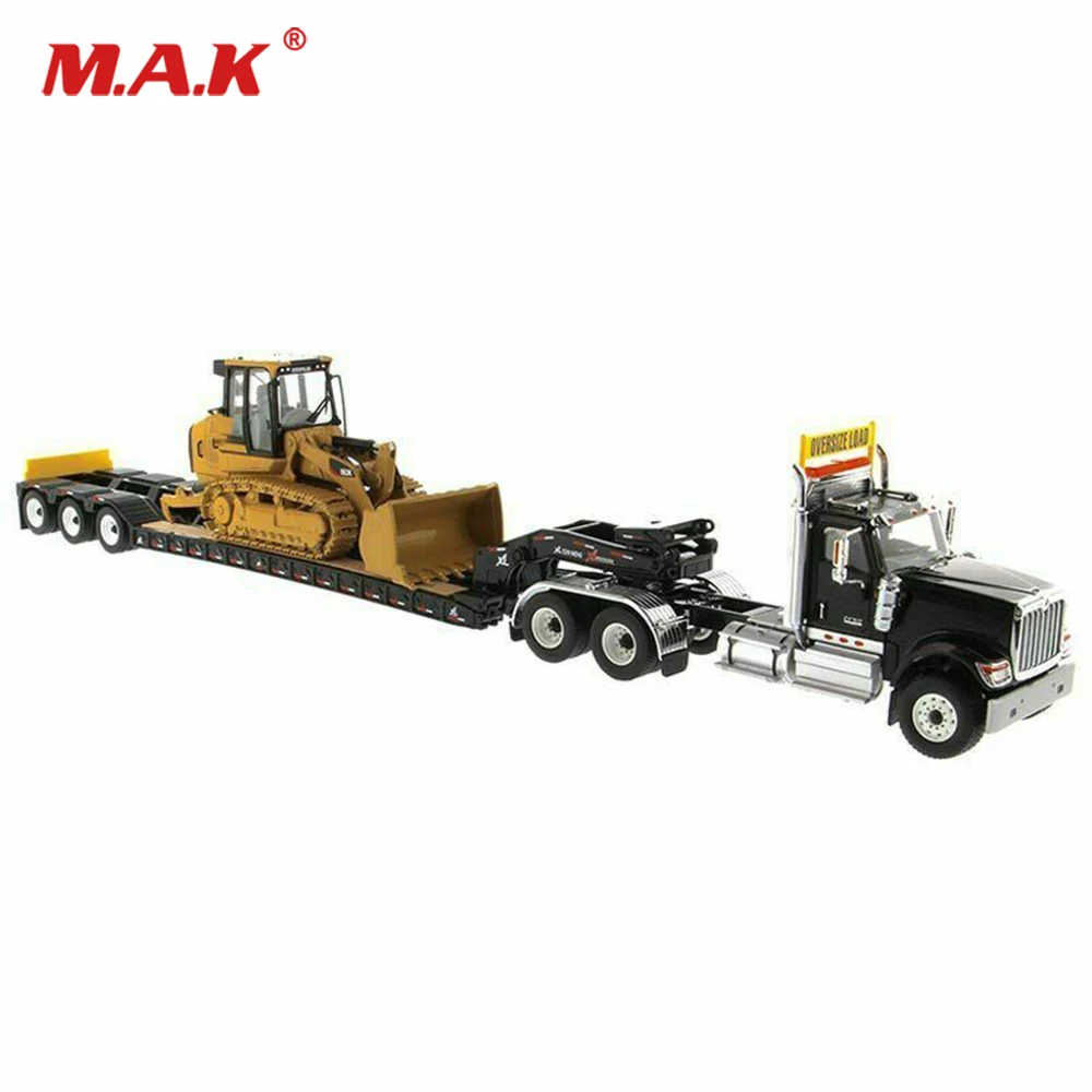 Для коллекции 1/50 International HX520 + 963K гусеничный погрузчик трейлер Lowboy строить DM 85599