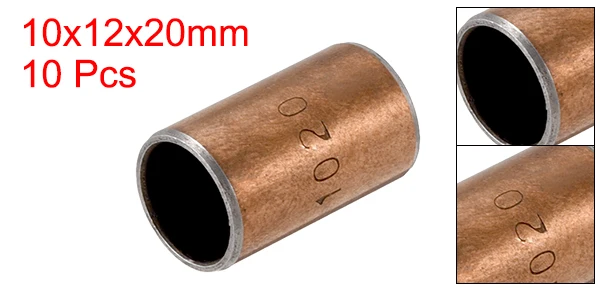 10x12x20mm (10Qty) Uxcell 1-10 шт. втулки скольжения подшипники 10 мм Id 12 мм Od завернутые Безмасляные самосмазывающиеся втулки L 6 мм 8 мм 10 мм 12 мм 15 мм 20 мм - Цвет: 10x12x20mm (10Qty)