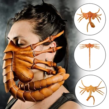 

Halloween Scorpion Mask Anime Mortal Kombat Scorpion Resin Cosplay Face Worm Mask Latex Mask For Party Adult