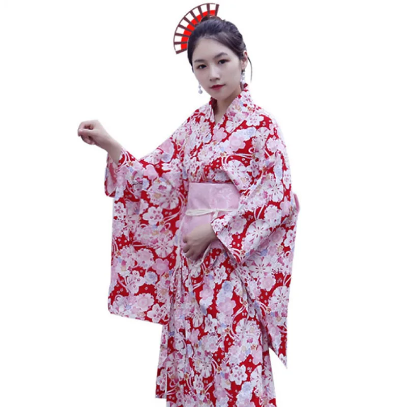 Кимоно для женщин в японском стиле юката винтажный традиционный наряд