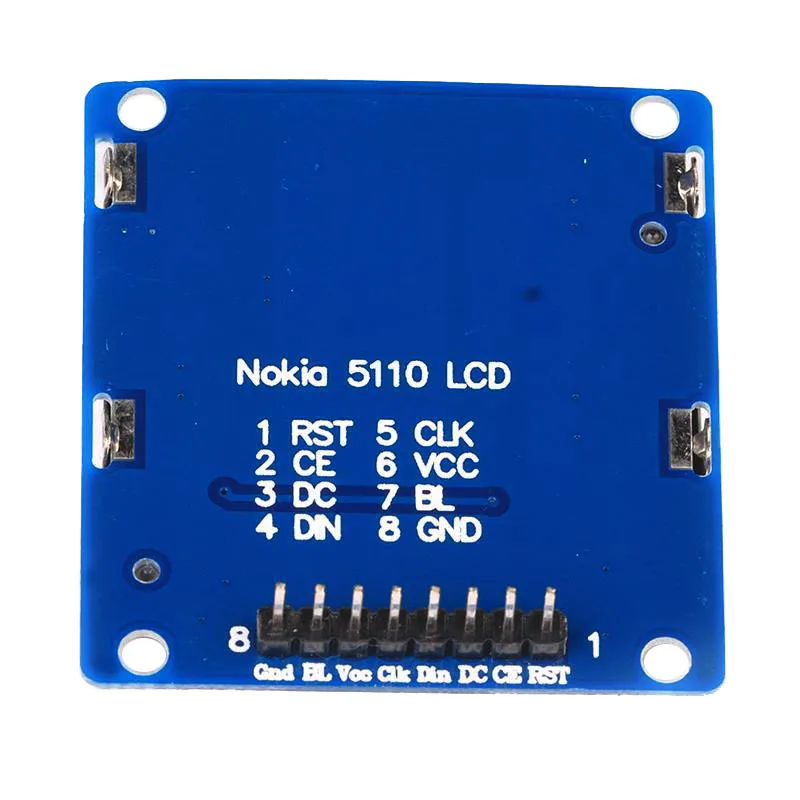 Умная электроника Lcd модуль Дисплей монитор синий устройство подсветки Pcb 84x48 ЖК дисплей для Nokia 5110 Экран для Arduino