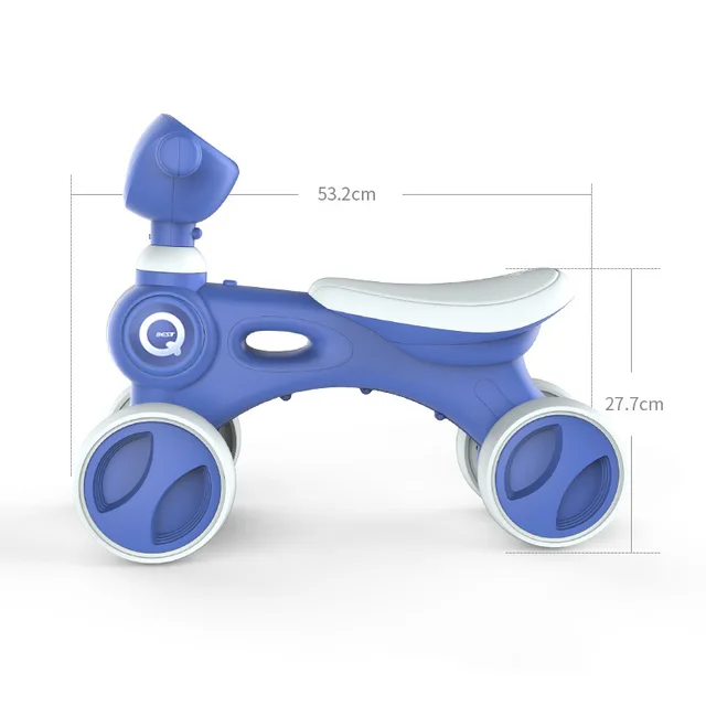 Doki Toy Four-wheel Balanced Car 1-3 Years Old Children 2 No Slide Foot Slide Car Baby Walk Child Twisting Toy Car Popular 2021 3