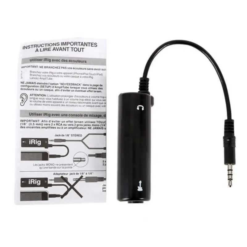 Гитарный интерфейс Irig конвертер Замена гитары для телефона