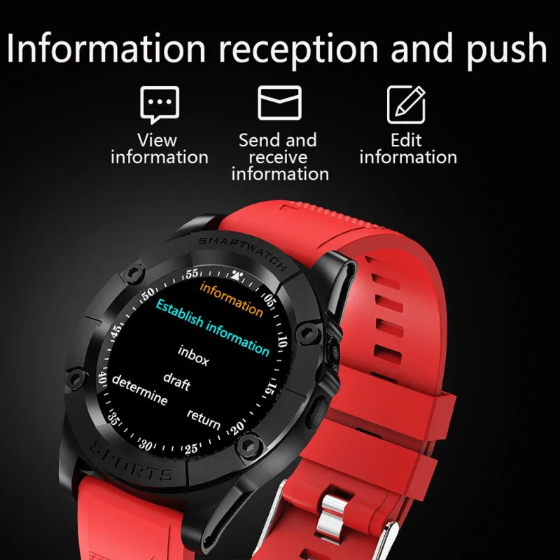 Смарт-часы Спортивный Трек Водонепроницаемый Фитнес-циферблат вызов Smartwatch Passo метр камера sim-карта