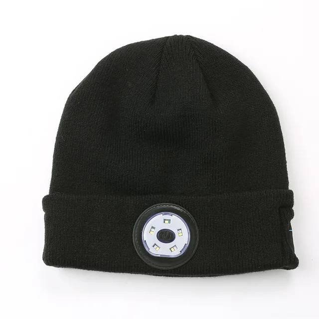 Bluetooth Beanie Hat with Light, Unisex 