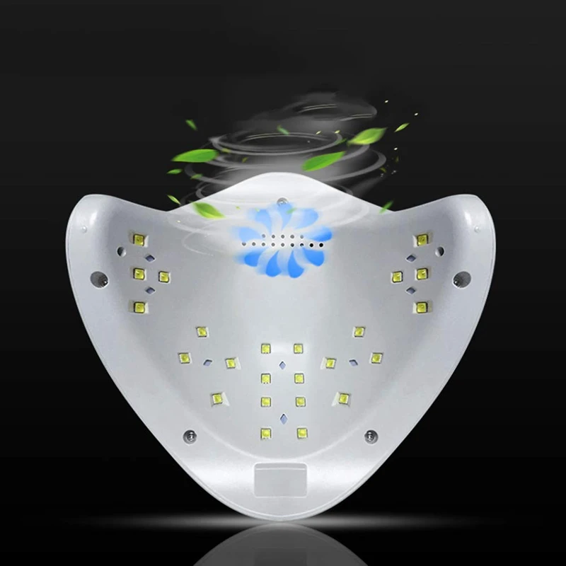 Smart Phototherapy Light 48W High Power 10 Seconds Fast Dry Led Nail Polish Dryer Curing Lamp Gift for Gel Manicures EU Plug