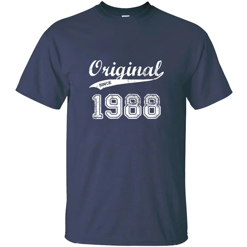 

New Arrival Design 1988 T Shirt For Men 100% Cotton Anti-Wrinkle Army Green Solid Color Comic Men's T-Shirts 2019 Short Sleeve