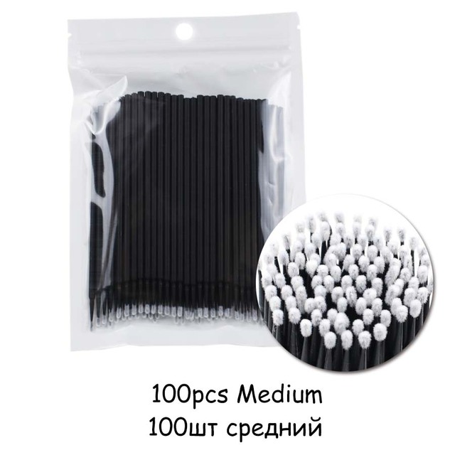 Eyelash Brushes Disposable Cotton Swab Micro Individual Eyelashes Microbrush Lash Removing Lash Extension Accessories