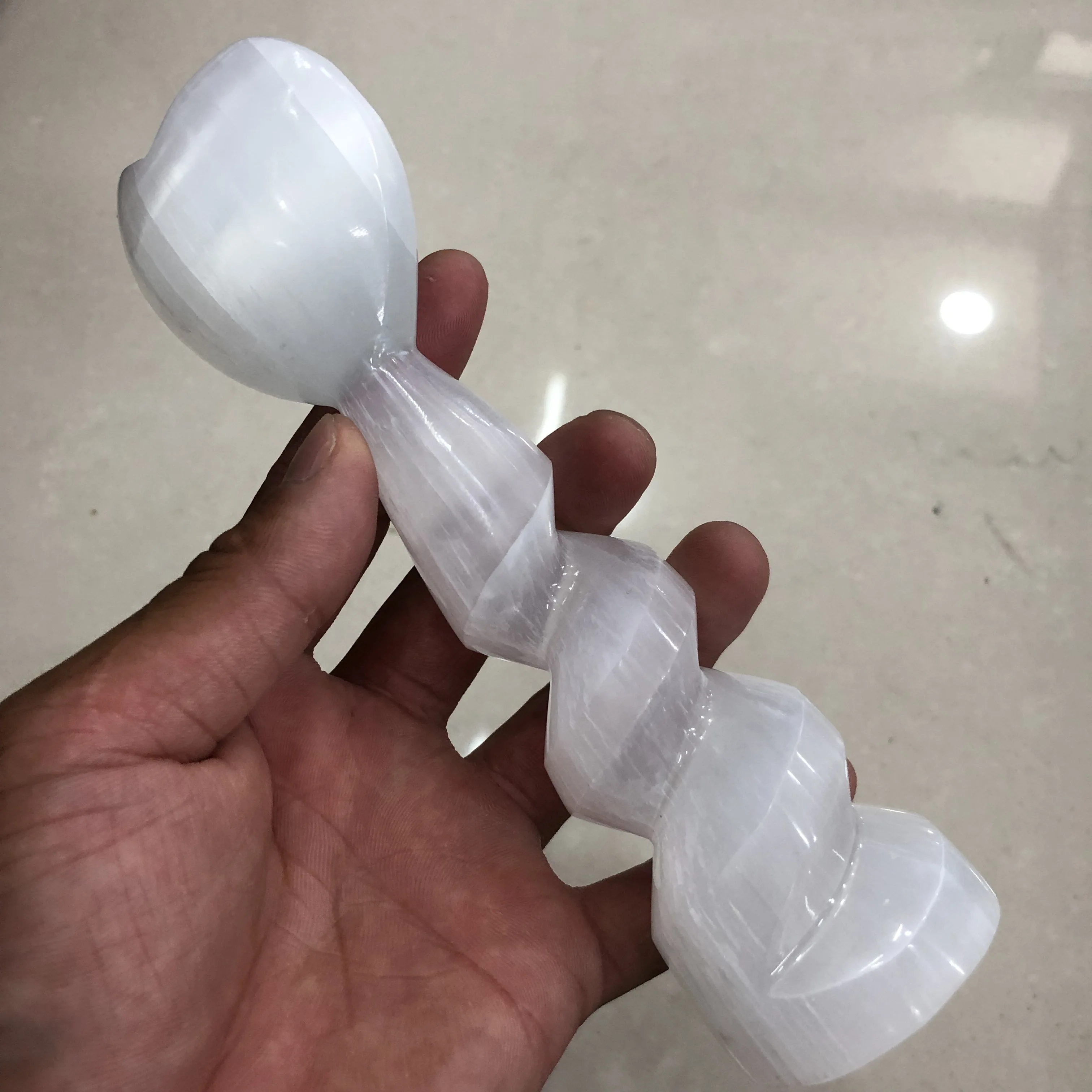 Натуральный selenium стержень кварцевый Кристальный массаж стержень tip-shaped gem selenium стержень спиральное заживление