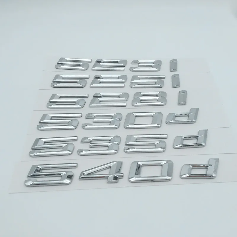 1 шт. ABS 5 серии 520i 523i 525i 528i 530i 520d 525d 528d 530d 535d 540d Автомобильная буква задняя