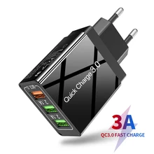 QC3.0 Быстрая зарядка 3,0 Быстрая зарядка USB зарядка для iPhone samsung Xiaomi huawei мобильный телефон зарядное устройство Планшет настенный адаптер