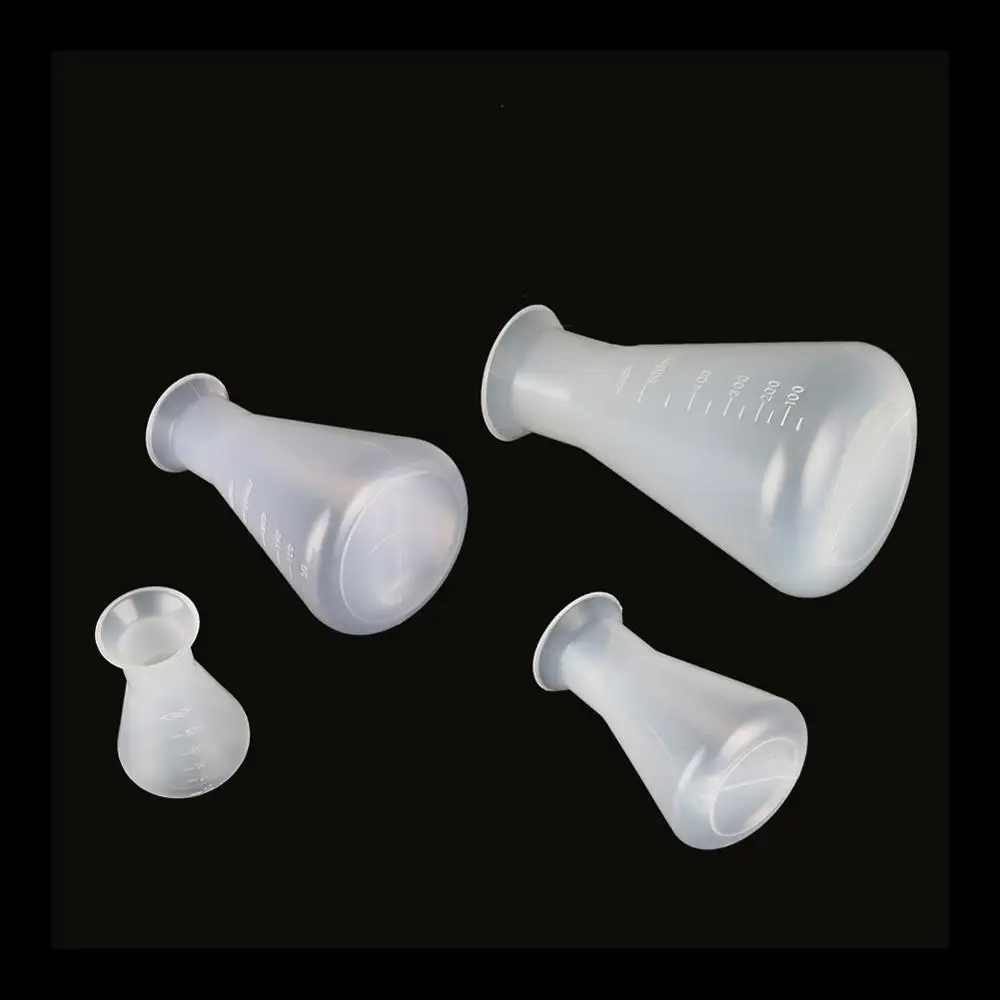 Plastic Erlenmeyer Flask Narrow Neck Conical Triangle Flask Chemistry Laboratory Analysis Instrument 50/100/250/500ml lab volumetric flask
