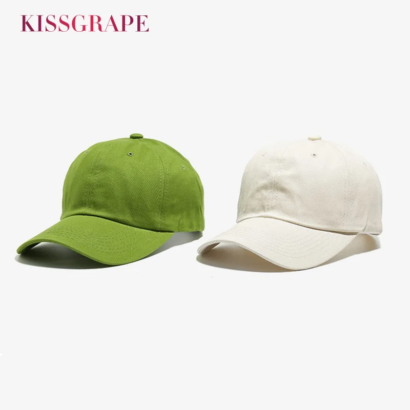 solid white baseball cap