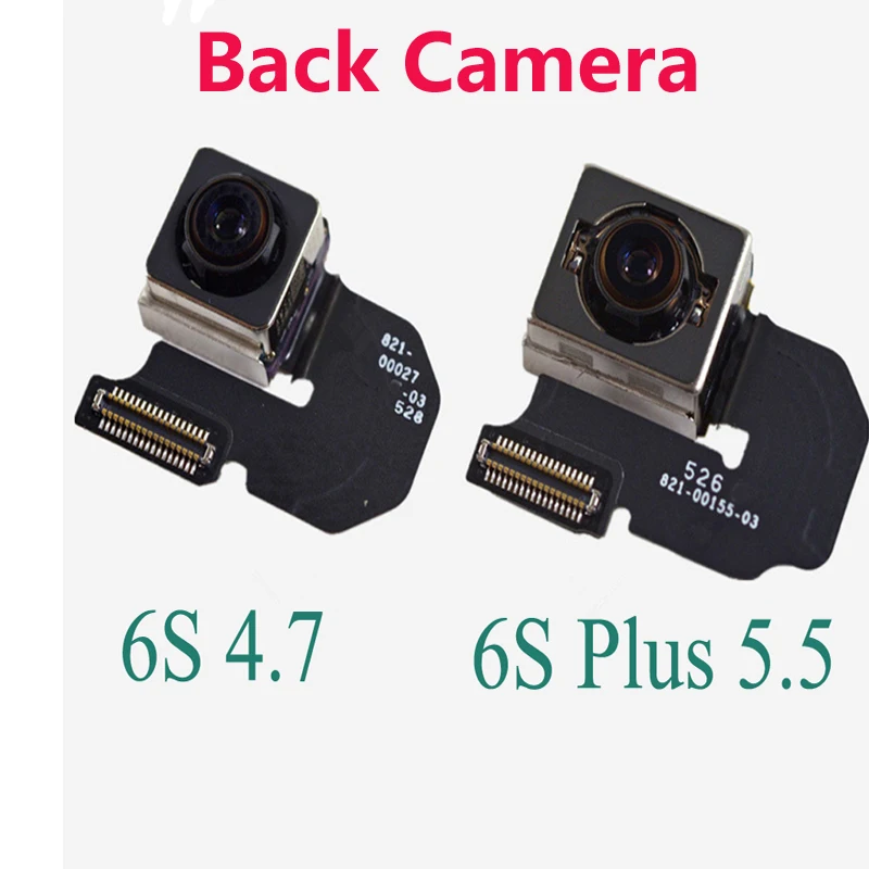 

5pcs tested big Rear Back Camera Lens with Flex Cable Ribbon Replacement For iphone 6S 4.7" / 6S Plus 5.5" Repair Parts