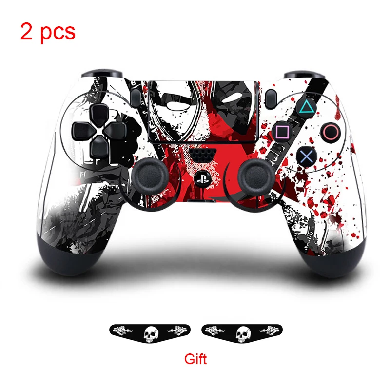 

2pcs Game Controller Sticker Full Cover For PS4 Playstation 4 Dualshock 4 Gamepad Vinyl Decal Protective Accessories