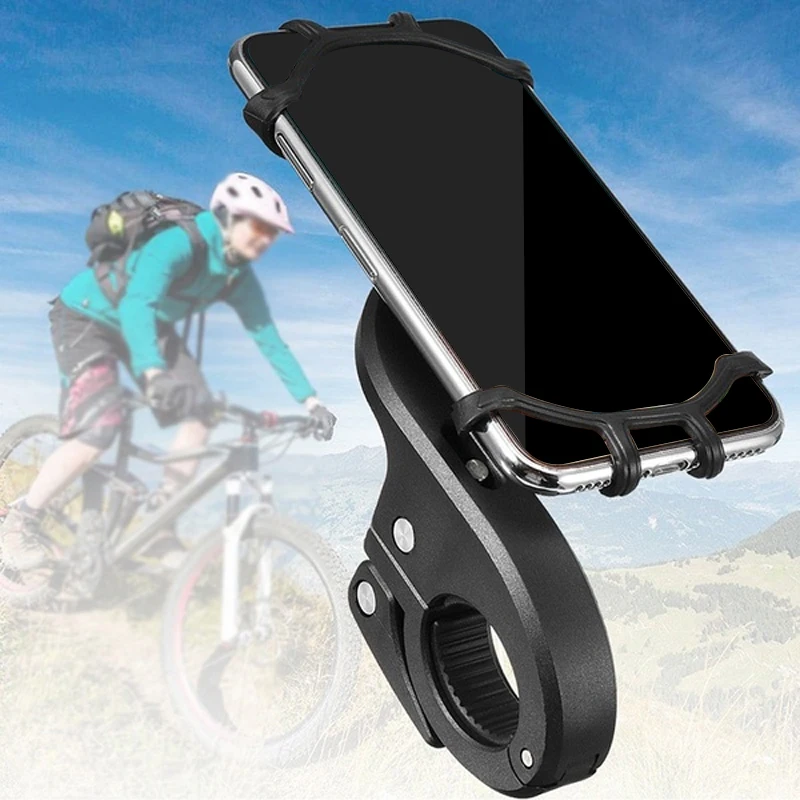 Practical Navigation Bracket Bicycle Handbar Clip Silicone Electric Motorcycle Cycling Tools Outdoor Movement