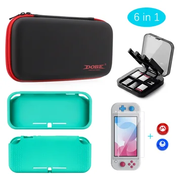 

Accessorie Kit for Nintendo Switch Lite, Tempered Glass Screen, Silicone Case Protector, Carrying Bag Storage and Card Cartridge