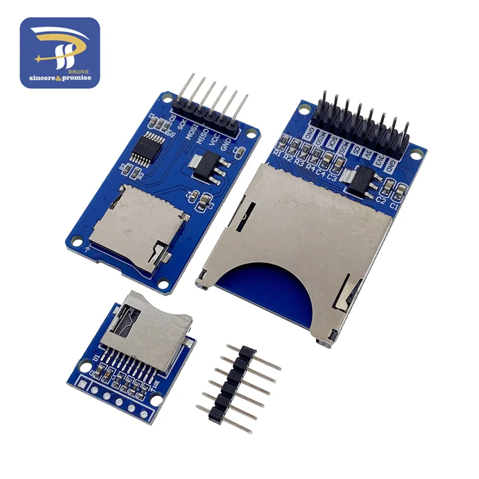 Micro SD Card Mini TF Card Reader Module SPI interfaces with level converter chip 5V/3.3V For Arduino DIY KIT image 6