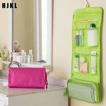 

Travel make-up bagHanging Travel Cosmetic Bag Polyester High Capacity Makeup Case handbag Organizer Storage Wash Bath Bag Women