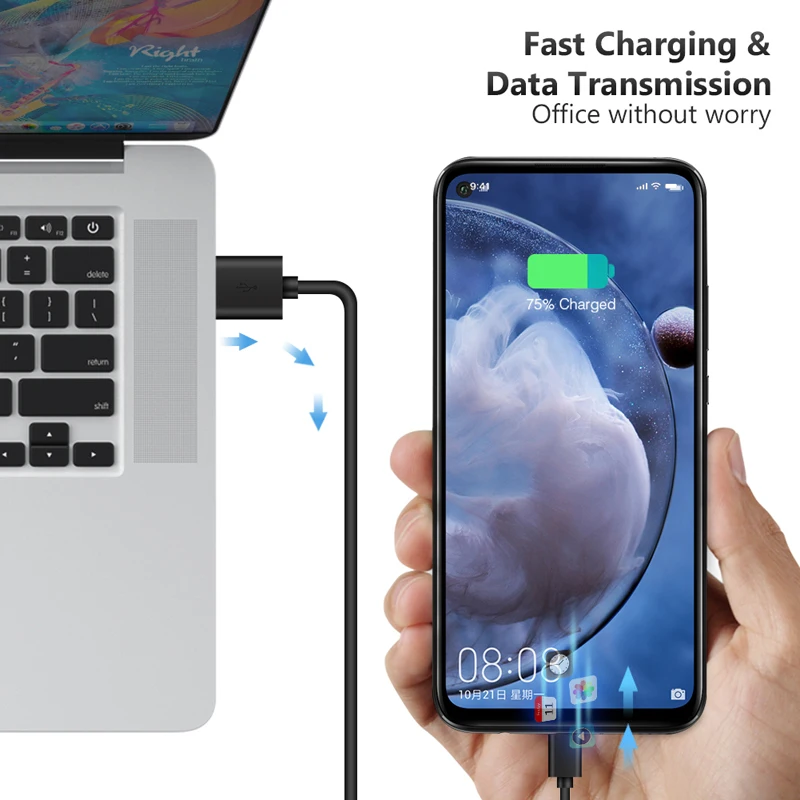 QC 3.0 شاحن USB سريع لسامسونج غالاكسي A82 A22 A52...