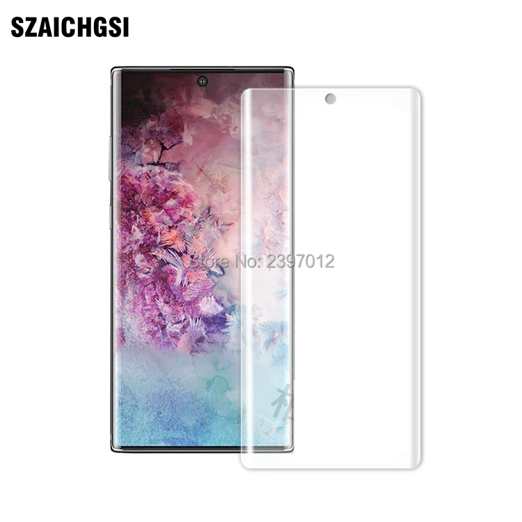 1000 шт/партия ПЭТ прозрачный мягкий полный экран протектор для samsung galaxy Note10 note 10pro