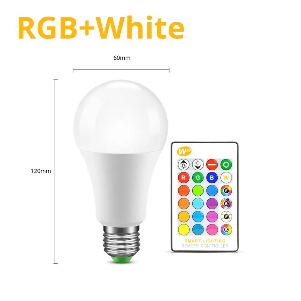 Remote Control RGBW Wifi лампа домашний умный светильник Bluetooth светодиодный Светодиодный светильник белый теплый белый RGB RGBW RGBWW светильник s E27 лампы E27 85-265 в - Испускаемый цвет: Remote Control RGBW