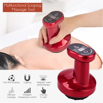 

CkeyiN Electric Cupping Stimulate Guasha Body Shaping Massager 9 Gears Scraping Acupuncture Therapy Back Massage Relaxation
