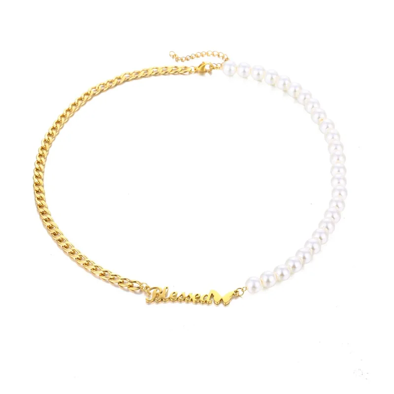 Pearl Choker Pendant Statement Jewelry 