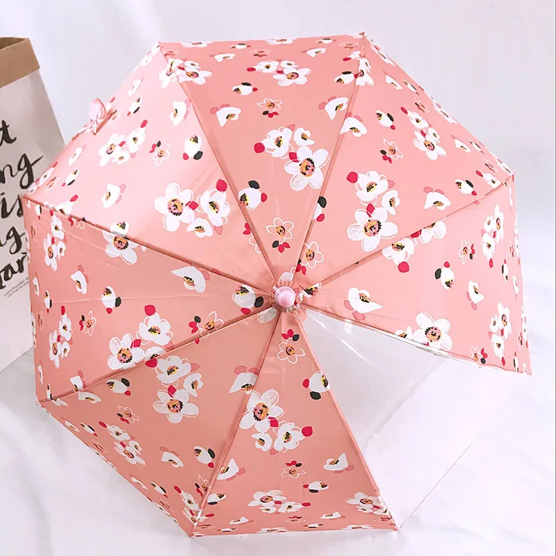 Детский прозрачный зонтик Paraguas Guarda Chuva Ombrello Paraguas Transparente зонтик Paraguas Infantil Parapluie Enfant - Цвет: kids umbrella 1