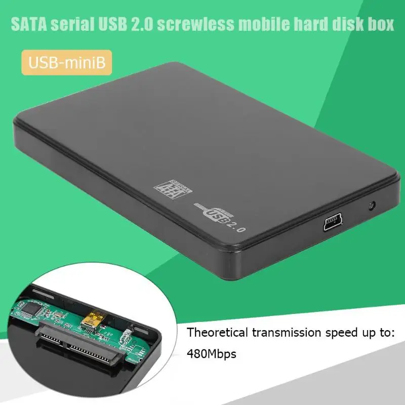 VKTECH 2 5 дюймовый жесткий диск SATA USB2.0 Портативный Инструмент Бесплатный SSD HDD чехол
