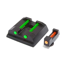 

Aviation Aluminum Metal Fiber Optic 3 Dot Sights Front and Rear Strap for Taurus G2C G3 PT111 PT140 PT709 G2S PT740 TX22 9mm .40