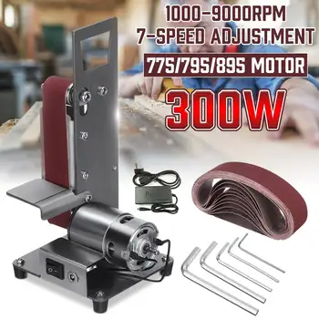 

350W Mini Electric Belt Machine Sander 1000-9000RPM Mini Belt Sander DIY Polishing Grinding Machine Abrasive Belts Grinder Cut