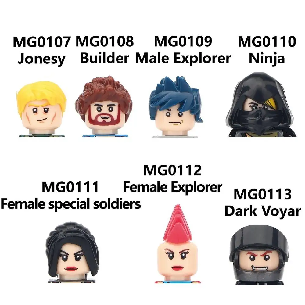 Конструктор Fortnite Jonesy мужской Explorer Ninja специальный женский Dark Voyar строительные