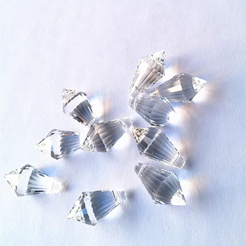 200pcs/lot 11*21mm Clear Mini Small k9 Crystal Icicle Prism Pendant for ChandelierCrystal Curtain Accessories Parts Decoration