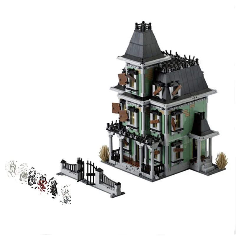 

16007 2141Pcs Monster fighter Haunted House Movie series Building Block Brick Children's Christmas gift Compatible With 10228