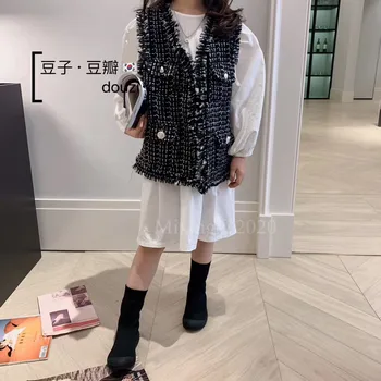 

Children's clothing vest 2020 autumn new children's vest female little girl little fragrant style sleeveless jacket cute