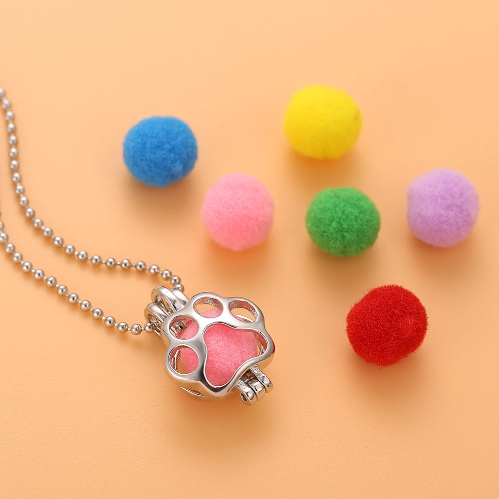 Собачьи следы Подвеска для ароматерапии ожерелье ювелирный парфюм медальон