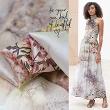 18 Весна и лето Новинка Шелковая органза ткань для женского платья 140 см широкая дышащая модная ткань для шитья своими руками распродажа