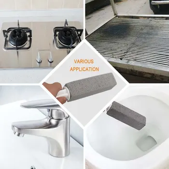 

3 Pack Pumice Cleaning Stone With Handle Water Ring Remover Rust Foot Care Cleaner For Kitchen/Bath/Pool/Household Cleaning Bath