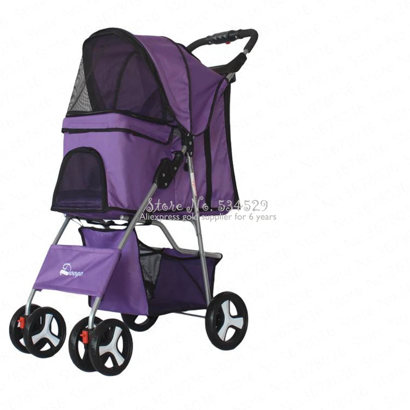 17% уличный светильник для питомцев, коляска для собак, складная четырехколесная коляска для кошек и собак, универсальные принадлежности для собак
