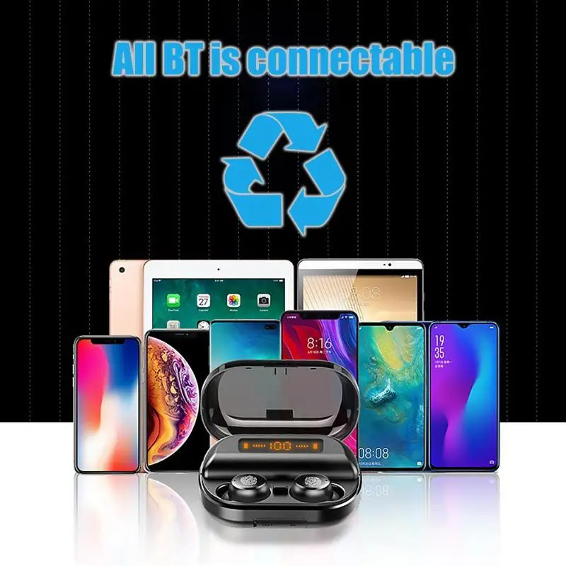 V11 Tws airpots Headphone Wireless Bluetooth 5.0Earphone Mini Earbuds With Mic Charging Box Sport Headset For honor Smart Phone