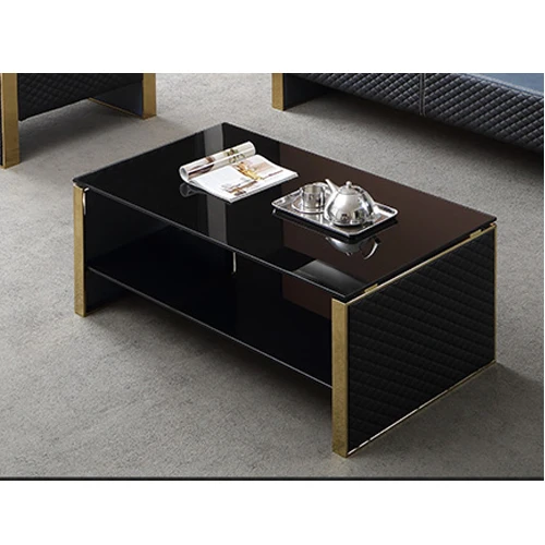 Coffee table Современный синий дизайн, офисный дом, мебель для гостиной, кожаный диван, секционный диван, набор диванов - Цвет: Coffee table