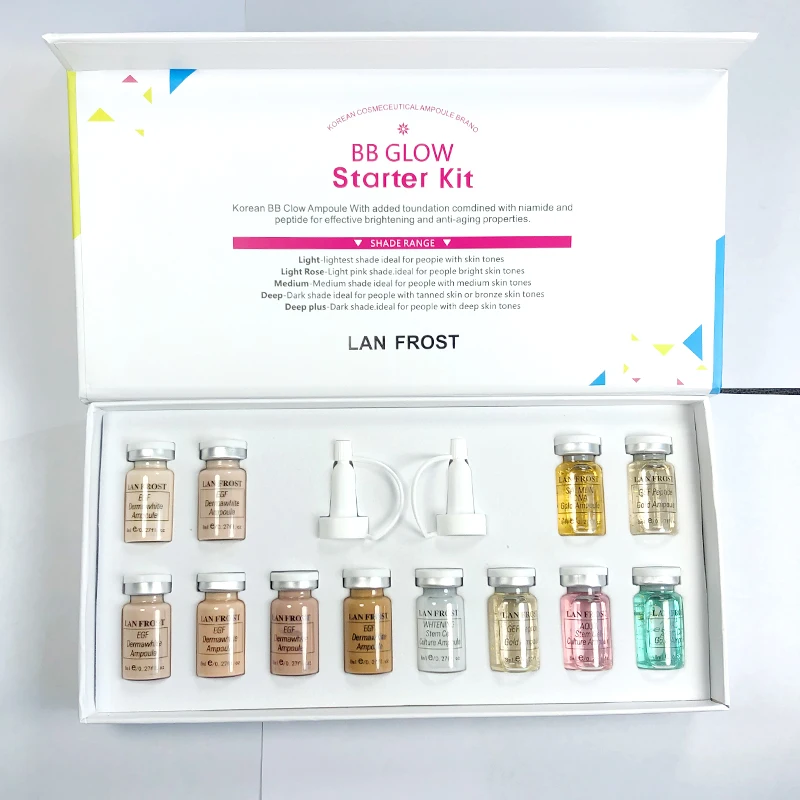 12pcs mixing 12 шт. Meso BB крем светящийся с ручкой с микоиглой Дерма ручка Жидкая Основа корейский макияж увлажнение с осветляющим эффектом кожи Kosmetik - Цвет: 12pcs mixing
