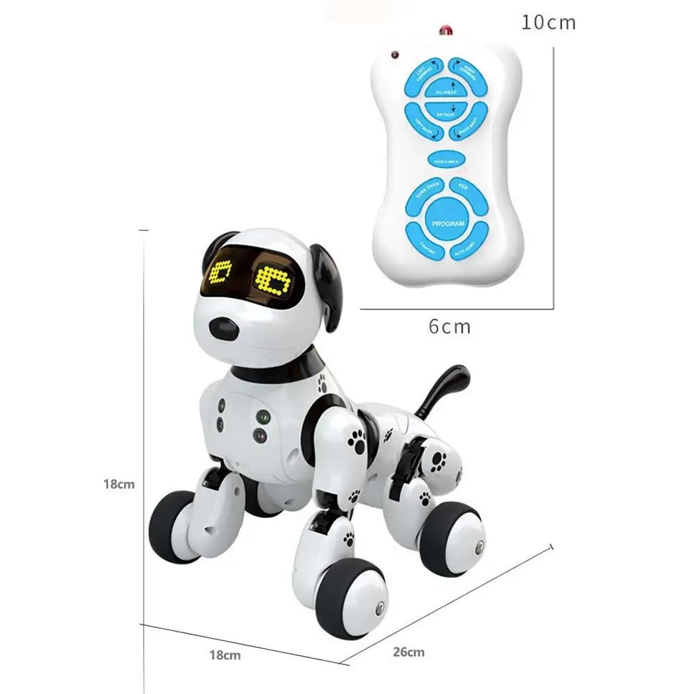 Remoto sem Fio Brinquedo do Cão Eletrônico do Animal de Estimação Presente do Miúdo Novo Programável Controle Inteligente Robô Cachorro Crianças Brinquedo Falando 2.4g Mod. 201330 2 High Quality Brinquedos e hobbies