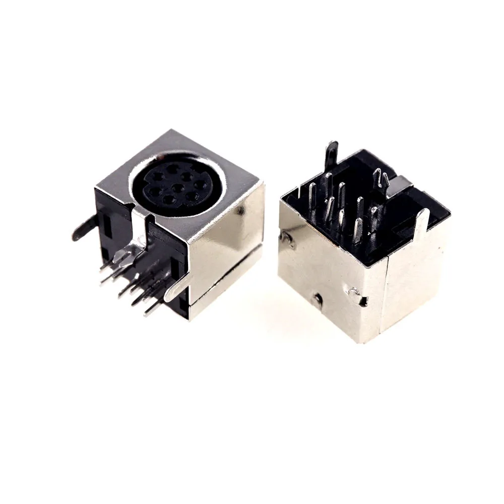 5pcs PCB Mount 8 Pin Female S Jack Video Mini Din Sockets Connector