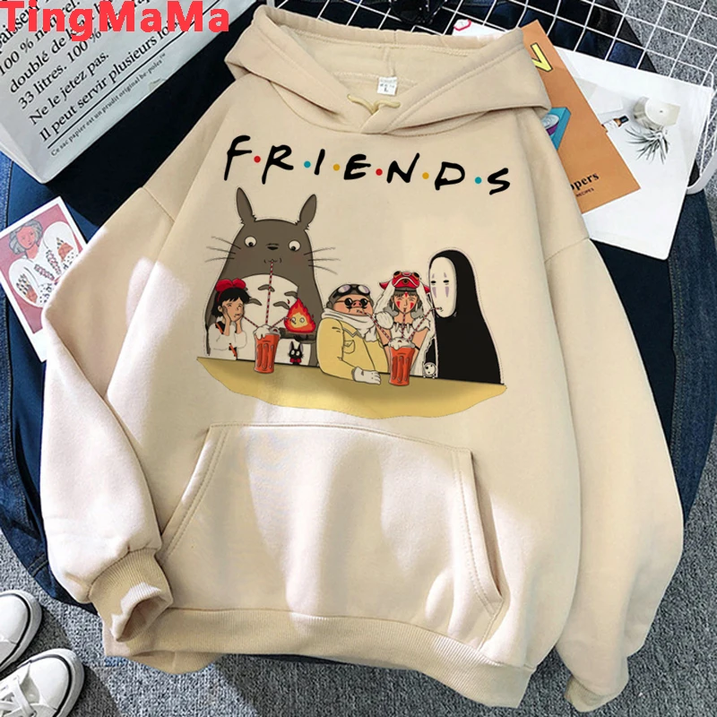 dream hoodie Japanese Anime Totoro Hoodies Women Kawaii Unisex Cartoon Studio Ghibli Miyazaki Hayao Ponyo on The Cliff Sweatshirts Female off white hoodie